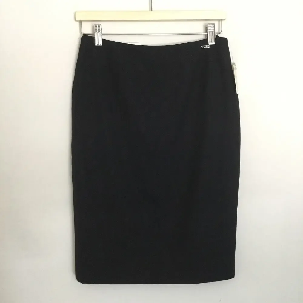 Vintage VERSACE CLASSIC Career Pencil Skirt Black Sz 42 Us sz 6